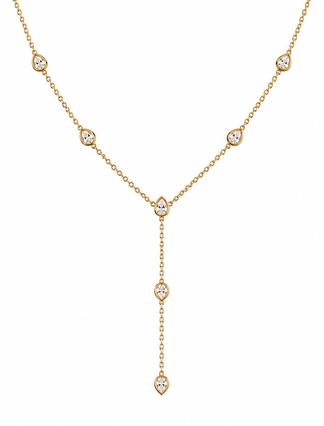 Pear Y necklace