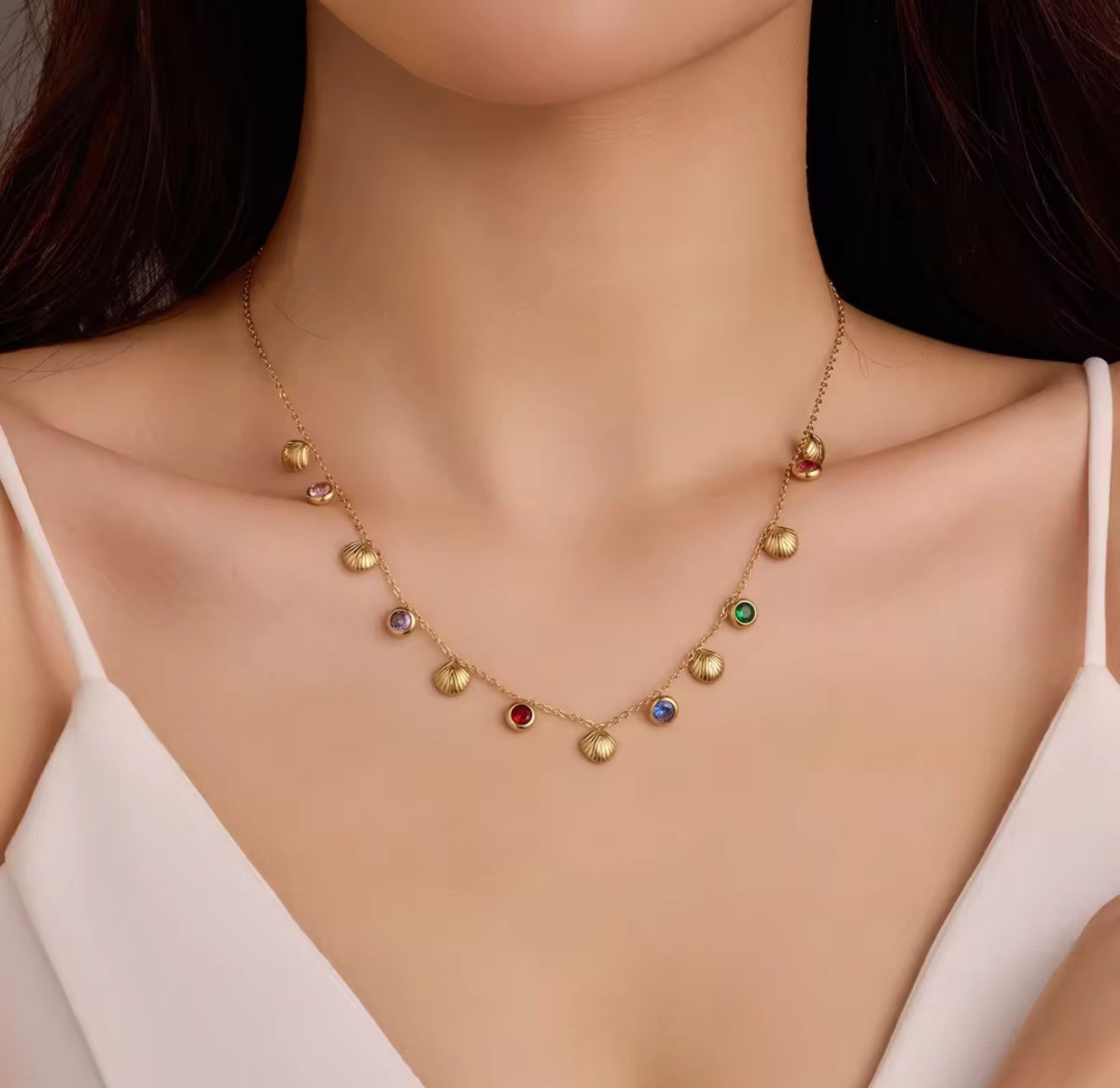 Shell Stone Necklace