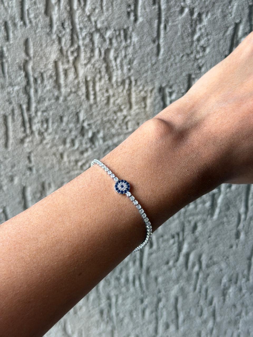 Adjustable Evil eye bracelet