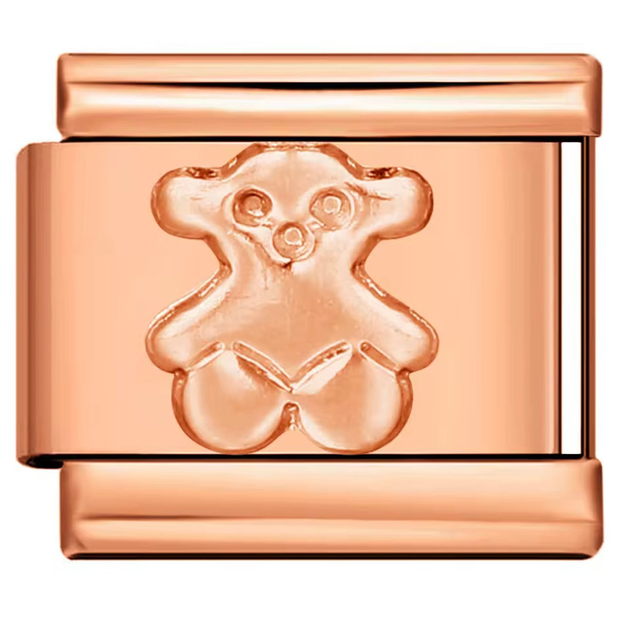 Teddy Rose gold Charm