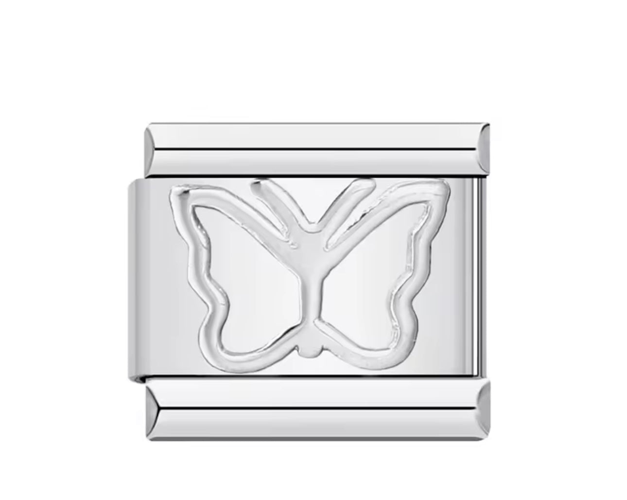 Butterfly Silver Charm