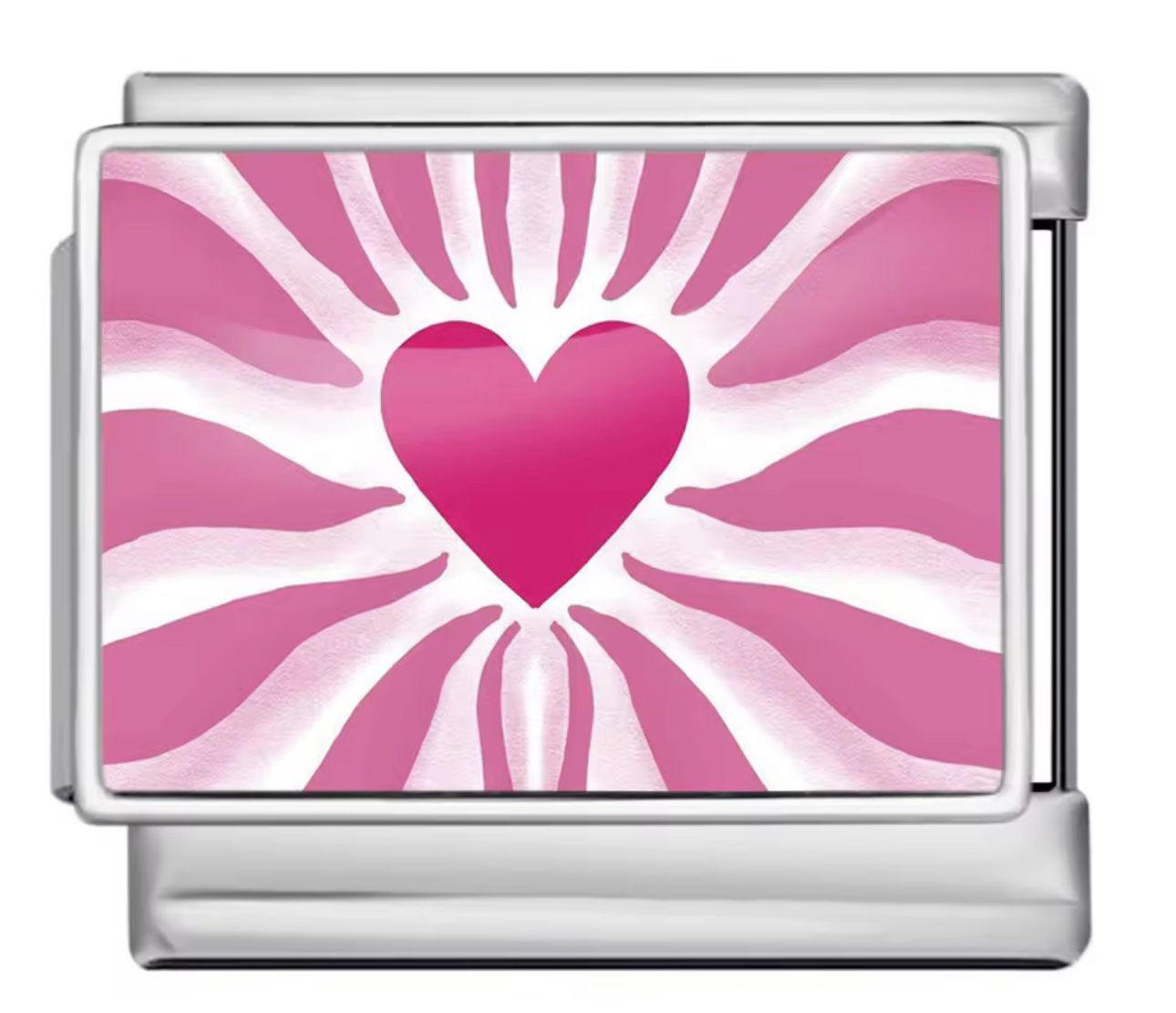 Pink heart charm