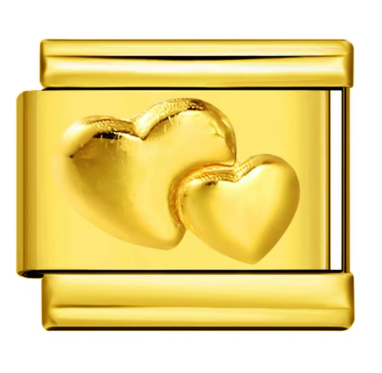 Golden heart Charm (dual)