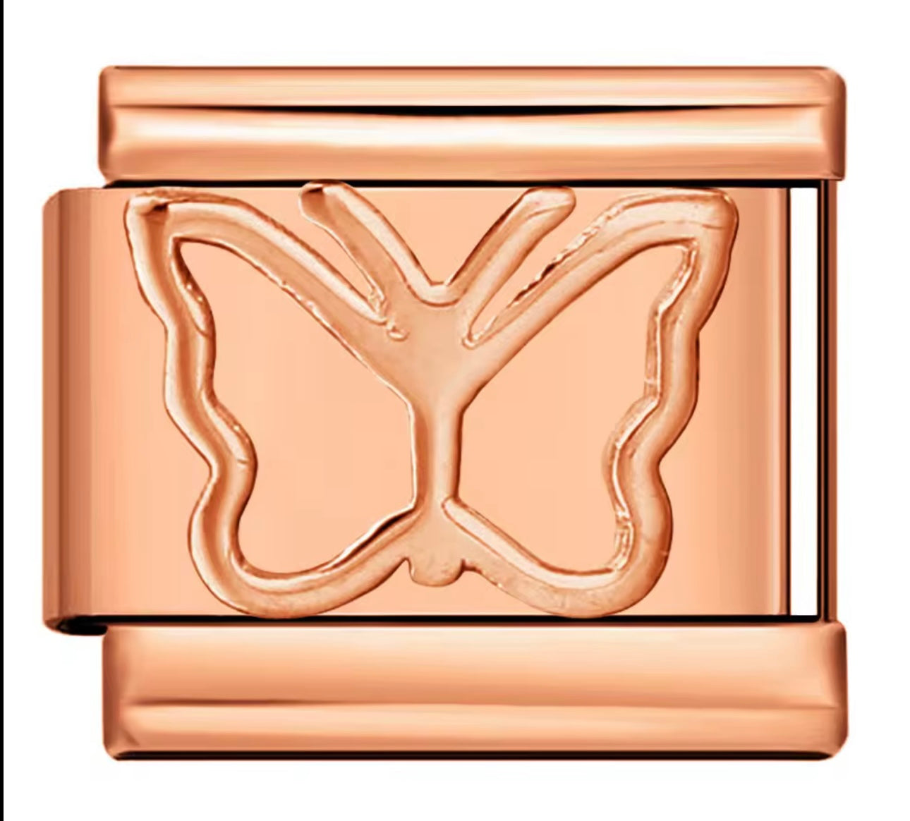 Butterfly Rose gold Charm