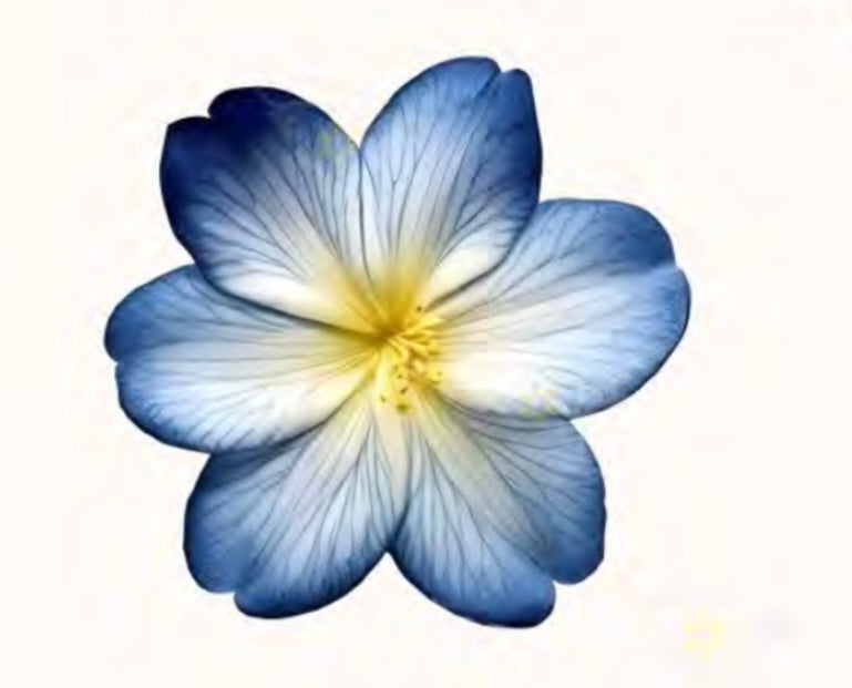 Blue flower Badge