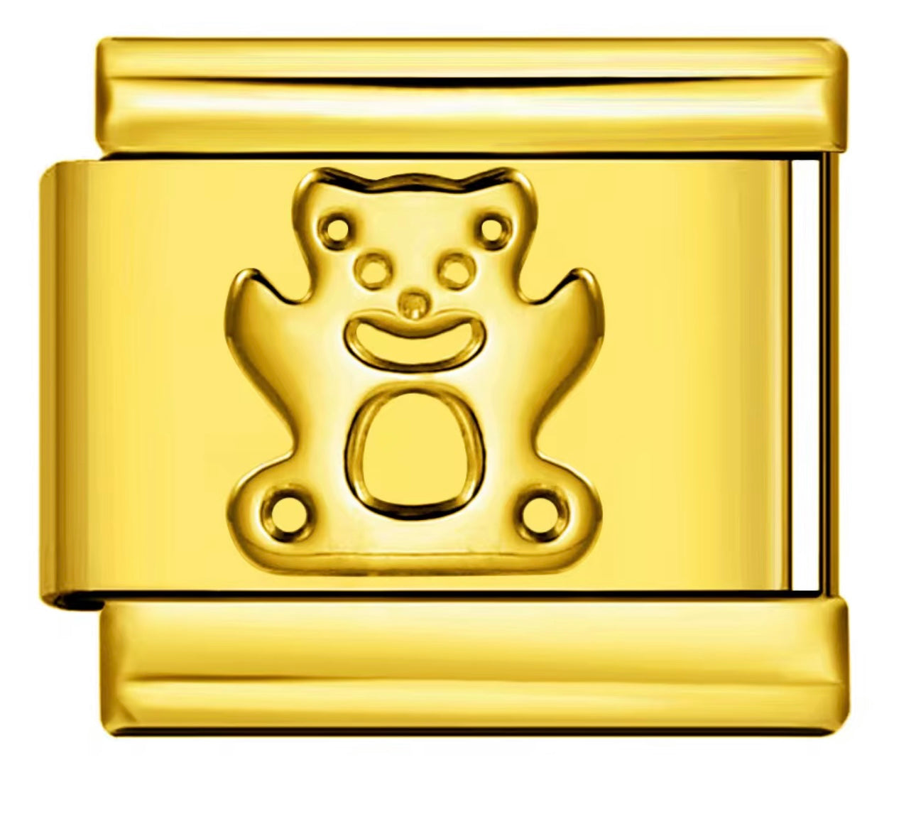 Golden Teddy Charm