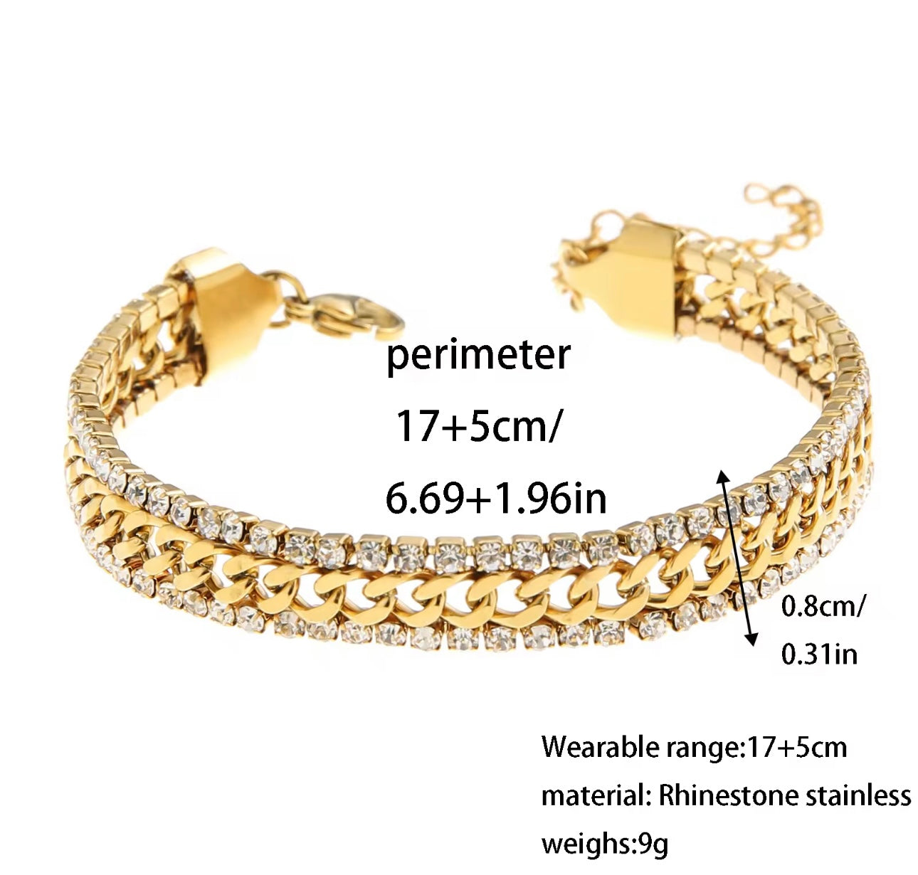 Golden Silver Bracelet