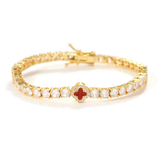 Tennis Clover Bracelet