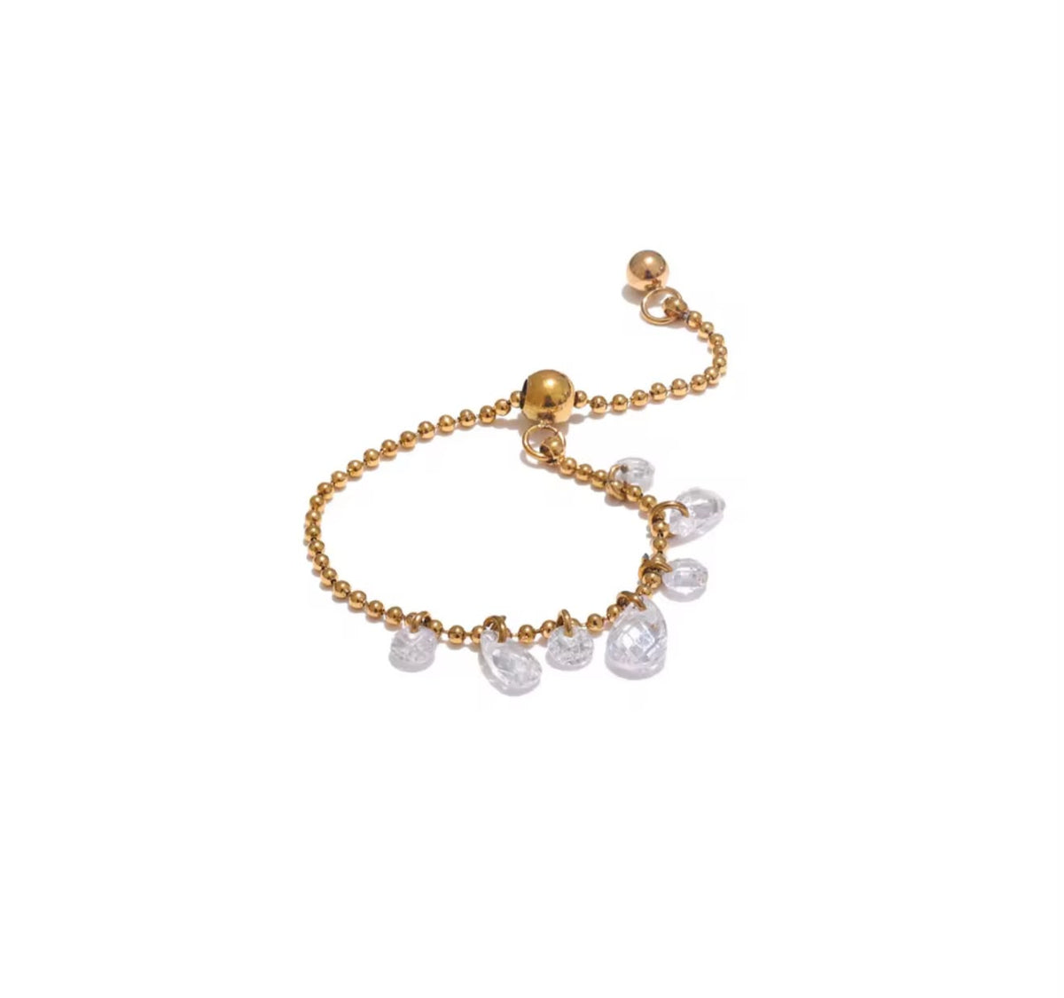 Water drop adjustable ring