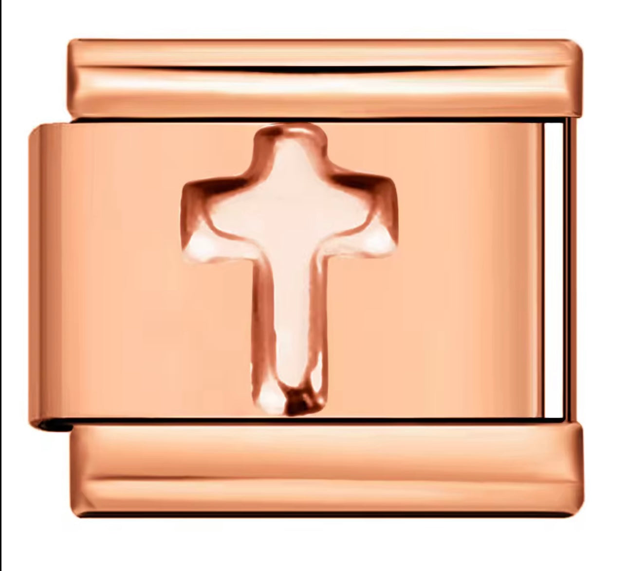 Cross Rose gold Charm