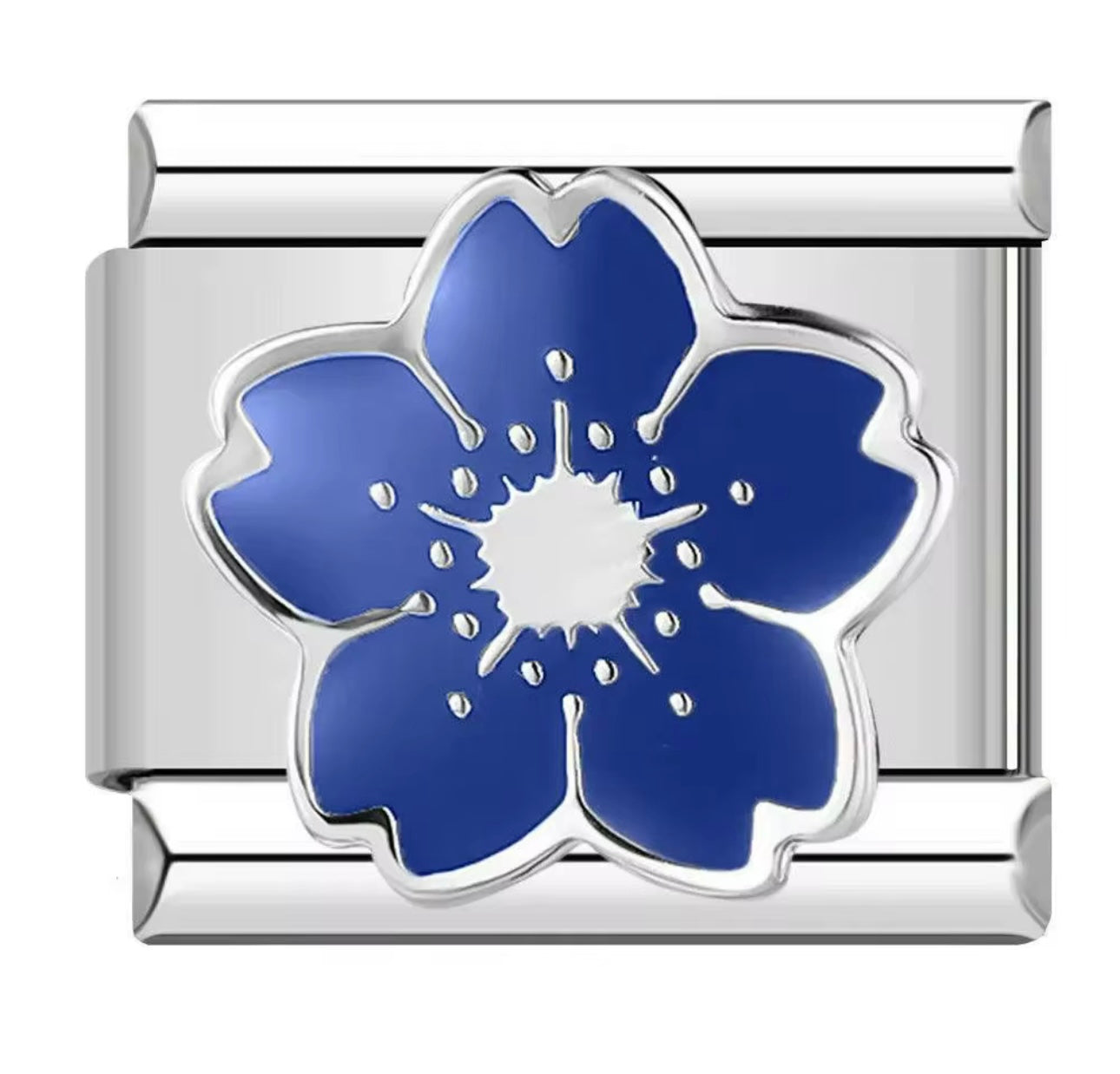 Blue flower Charm