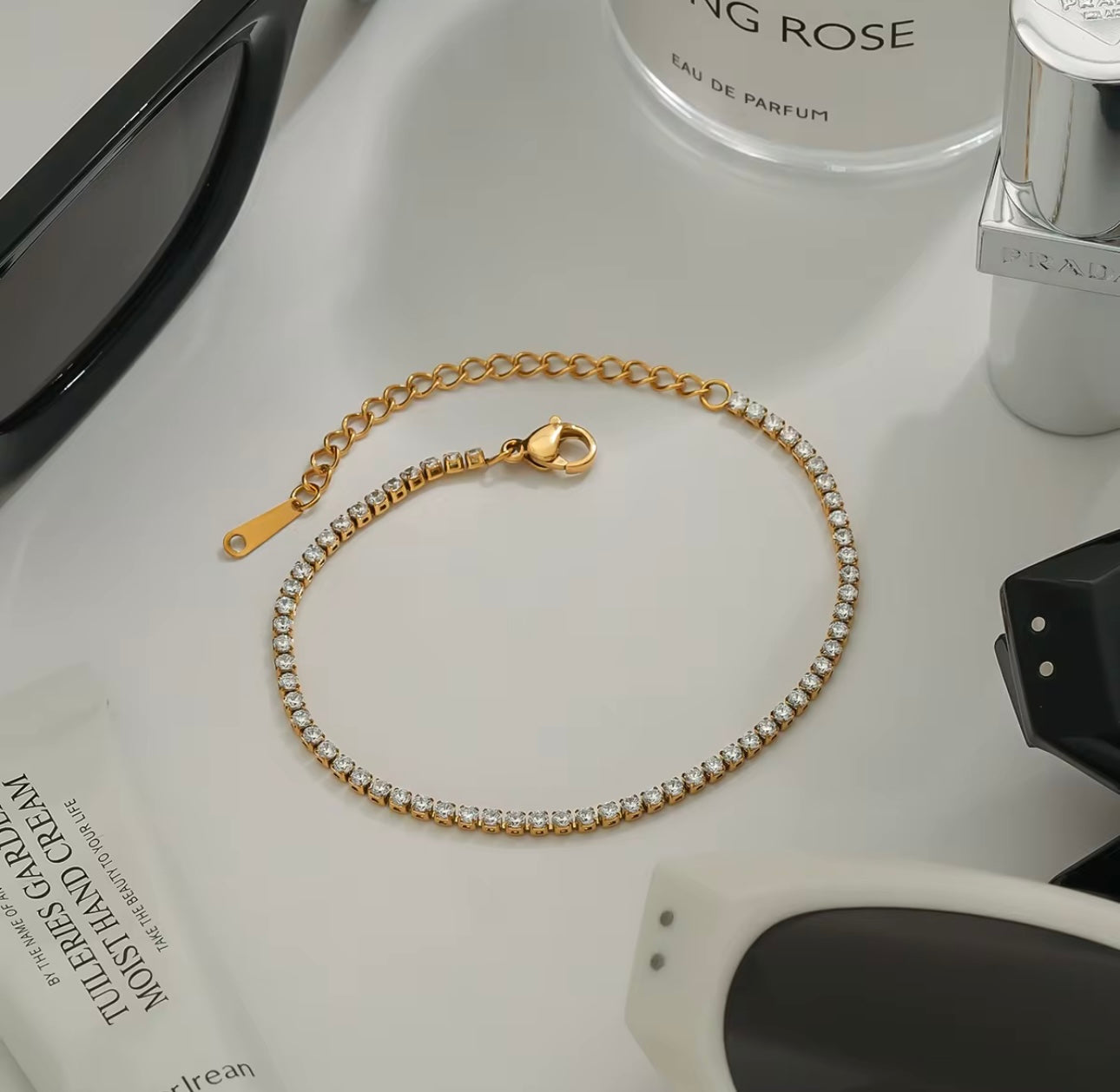 Tennis adjustable bracelet
