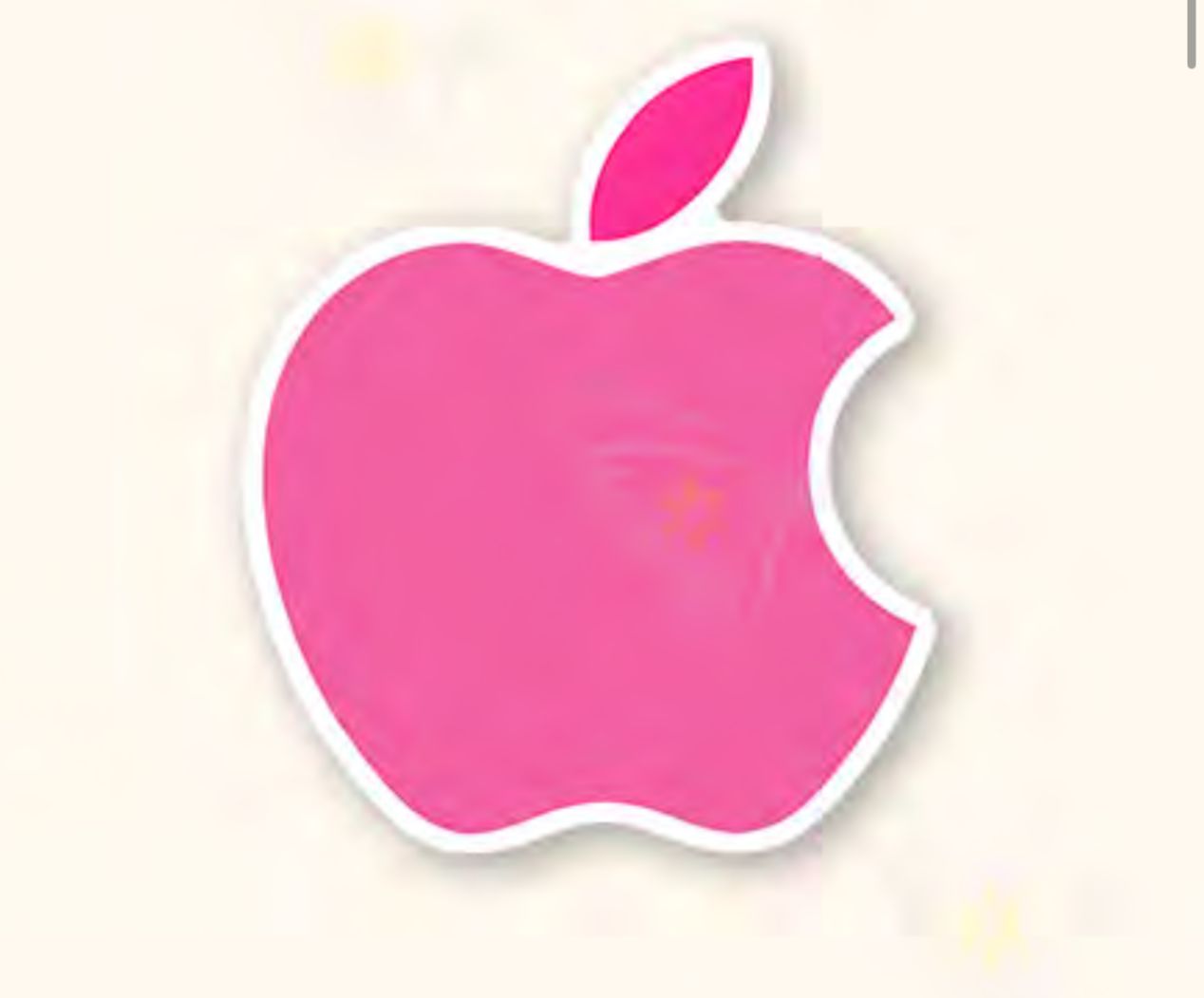 Apple logo badge