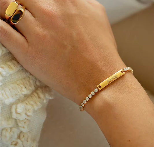 Tennis Engraveable bracelet