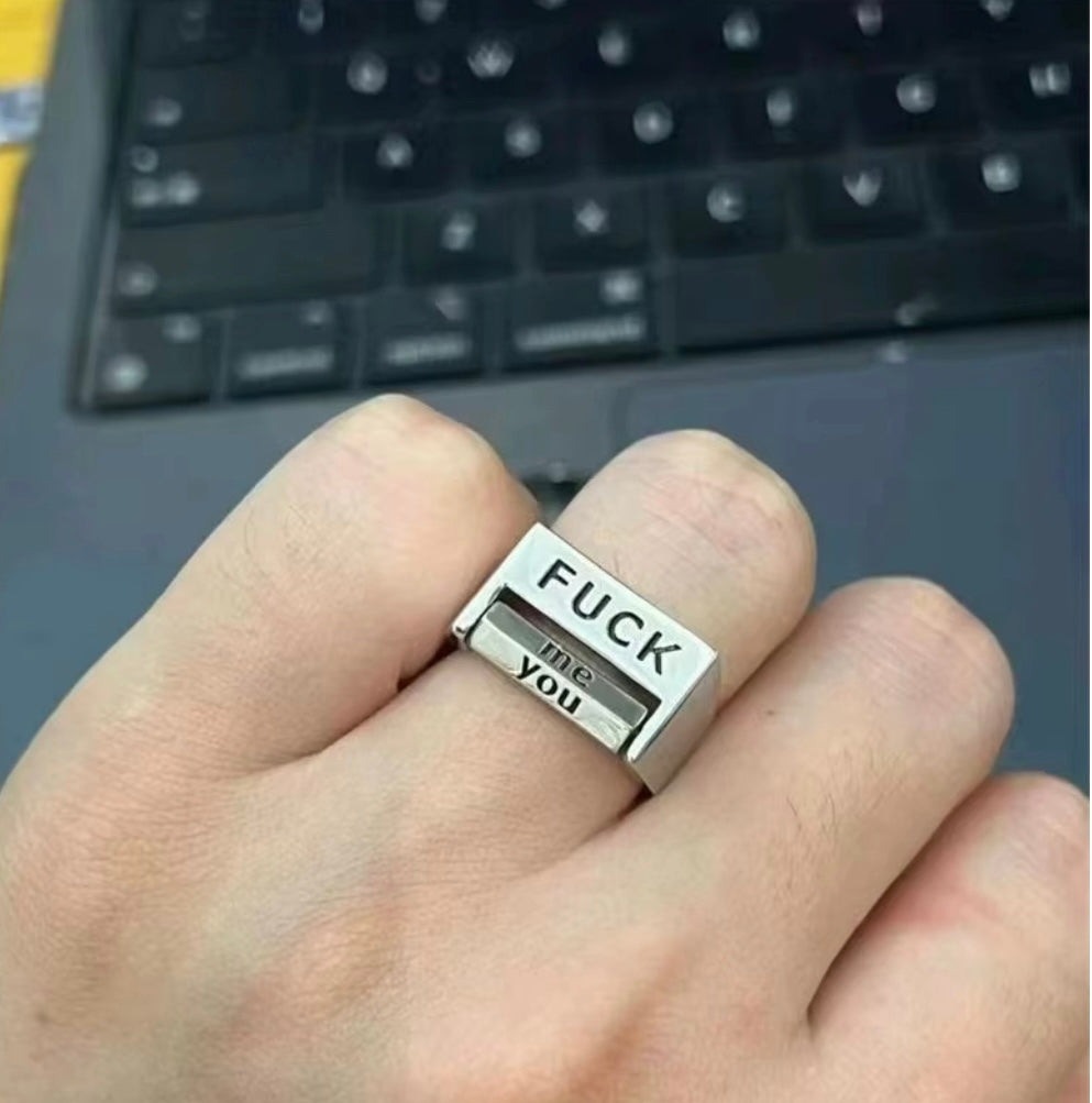 Love you/ Fuck you ring