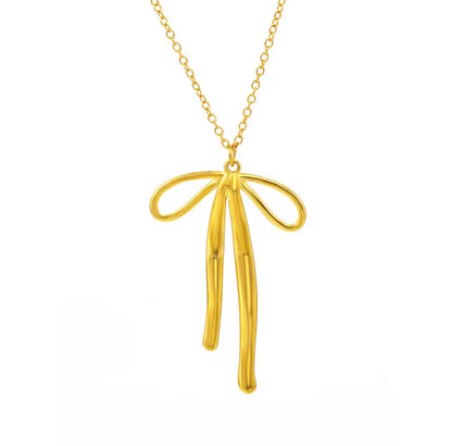 Bow wide necklace