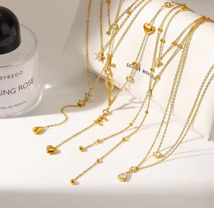 Vivi Y layered necklace