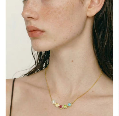 Gem stone necklace