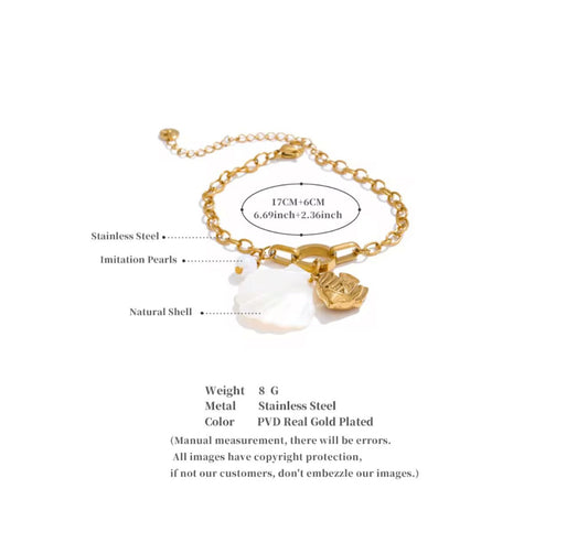 Fish shell bracelet