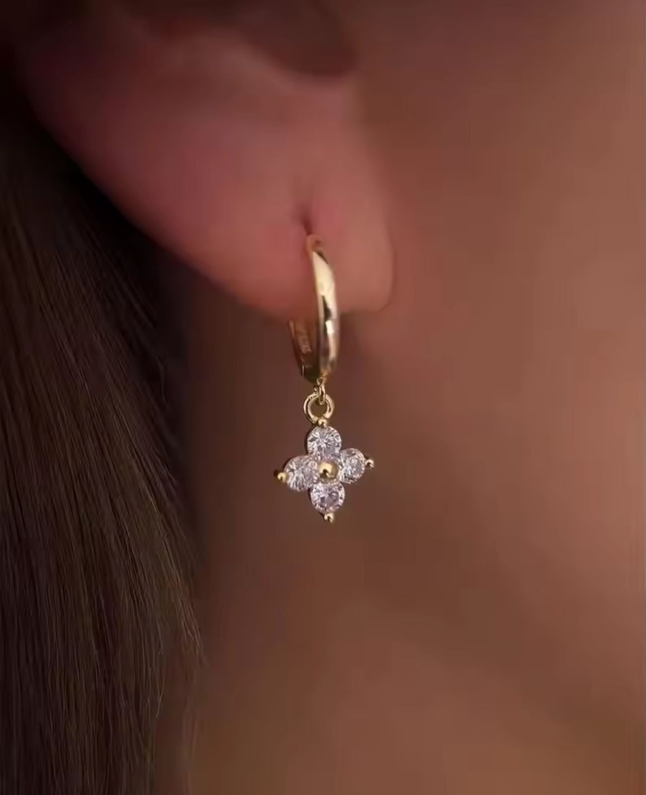 Leaf Flower Earrings