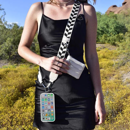 Zebra bag phone strap