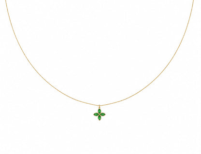 Green stone necklace