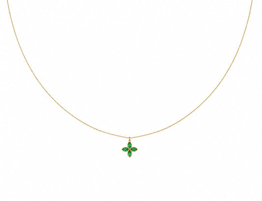 Green stone necklace
