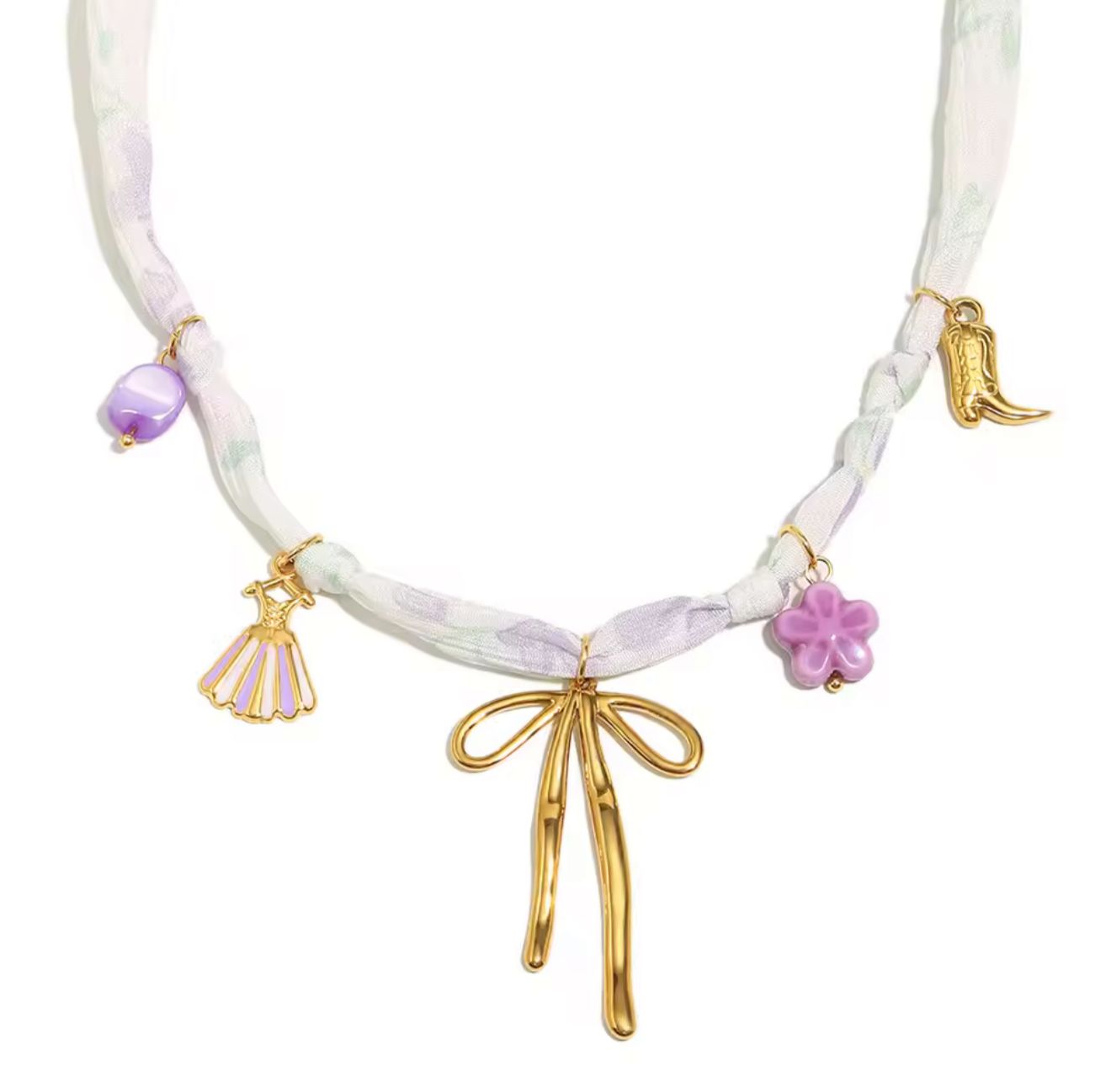 Bow Ribbion necklace