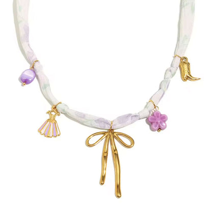 Bow Ribbion necklace