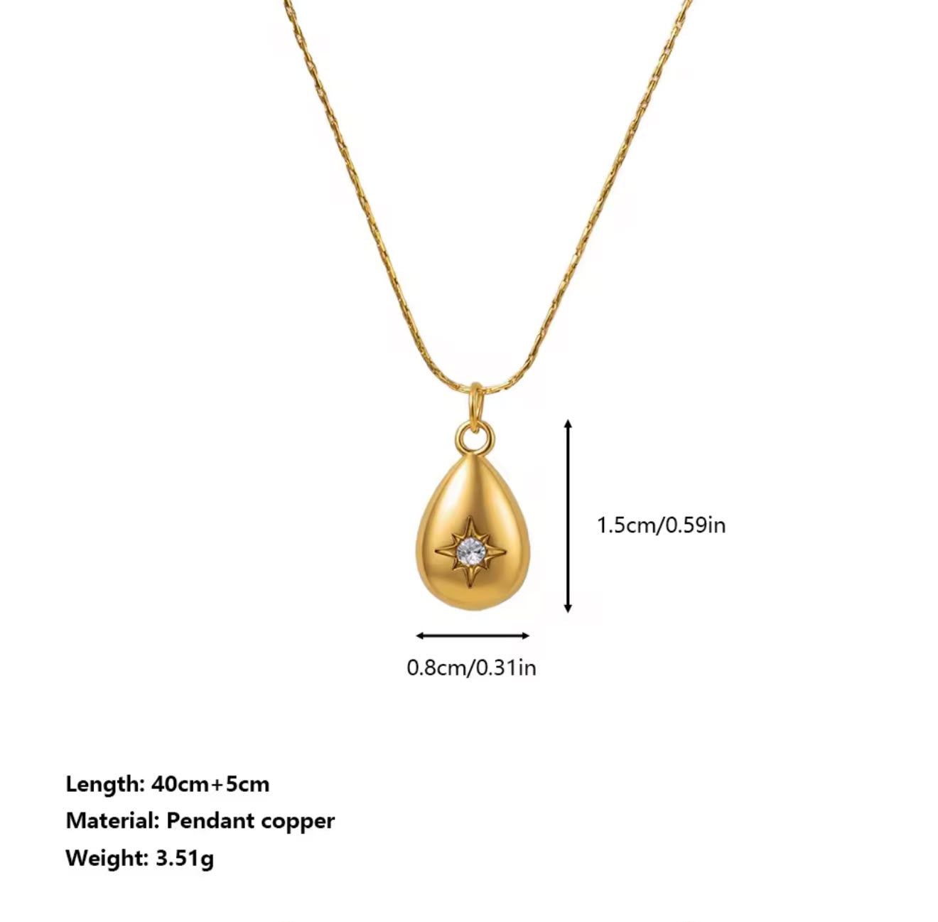 Soleil Drop Necklace