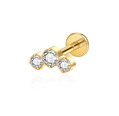 Stella flat stud (pair)