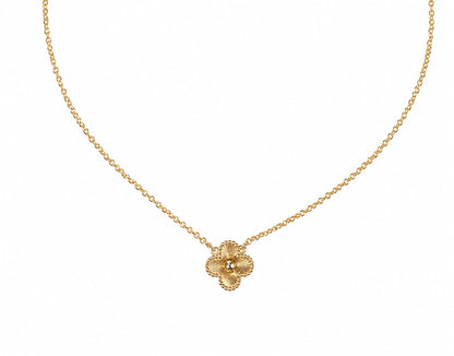 Clover gold necklace