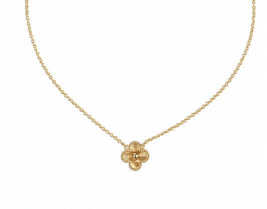 Clover gold necklace