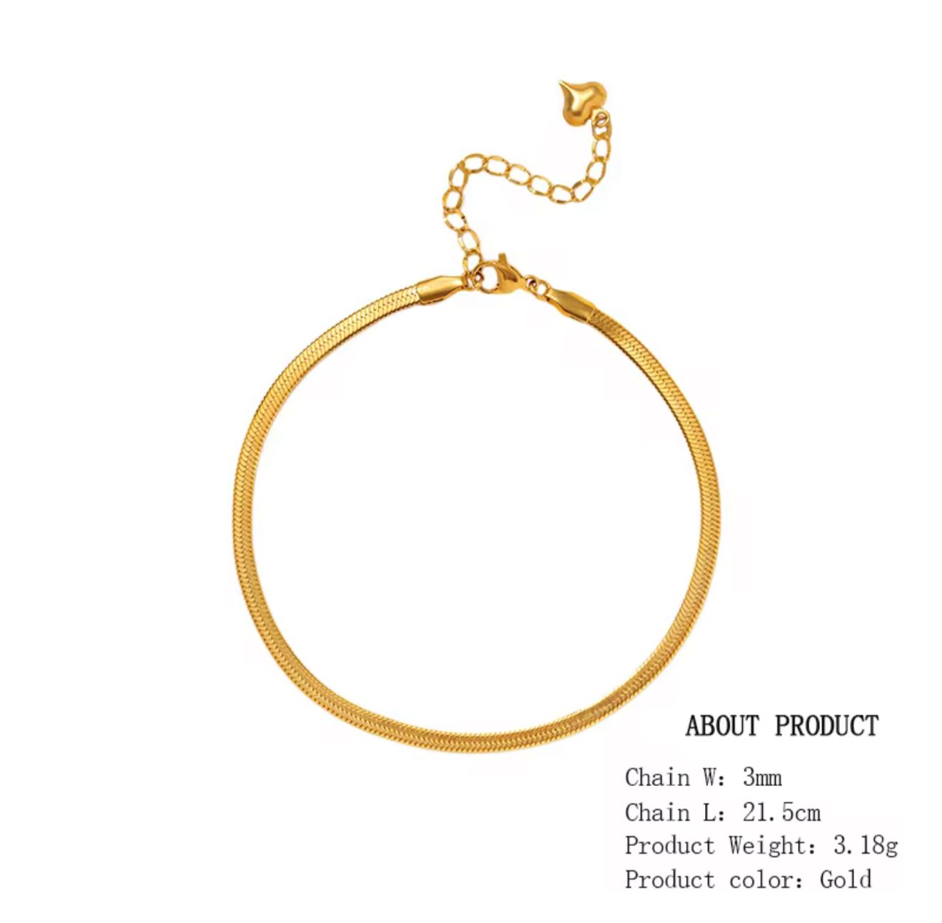 Snake chain Anklet