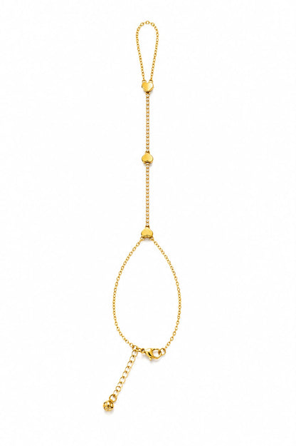 Tennis heart hand chain