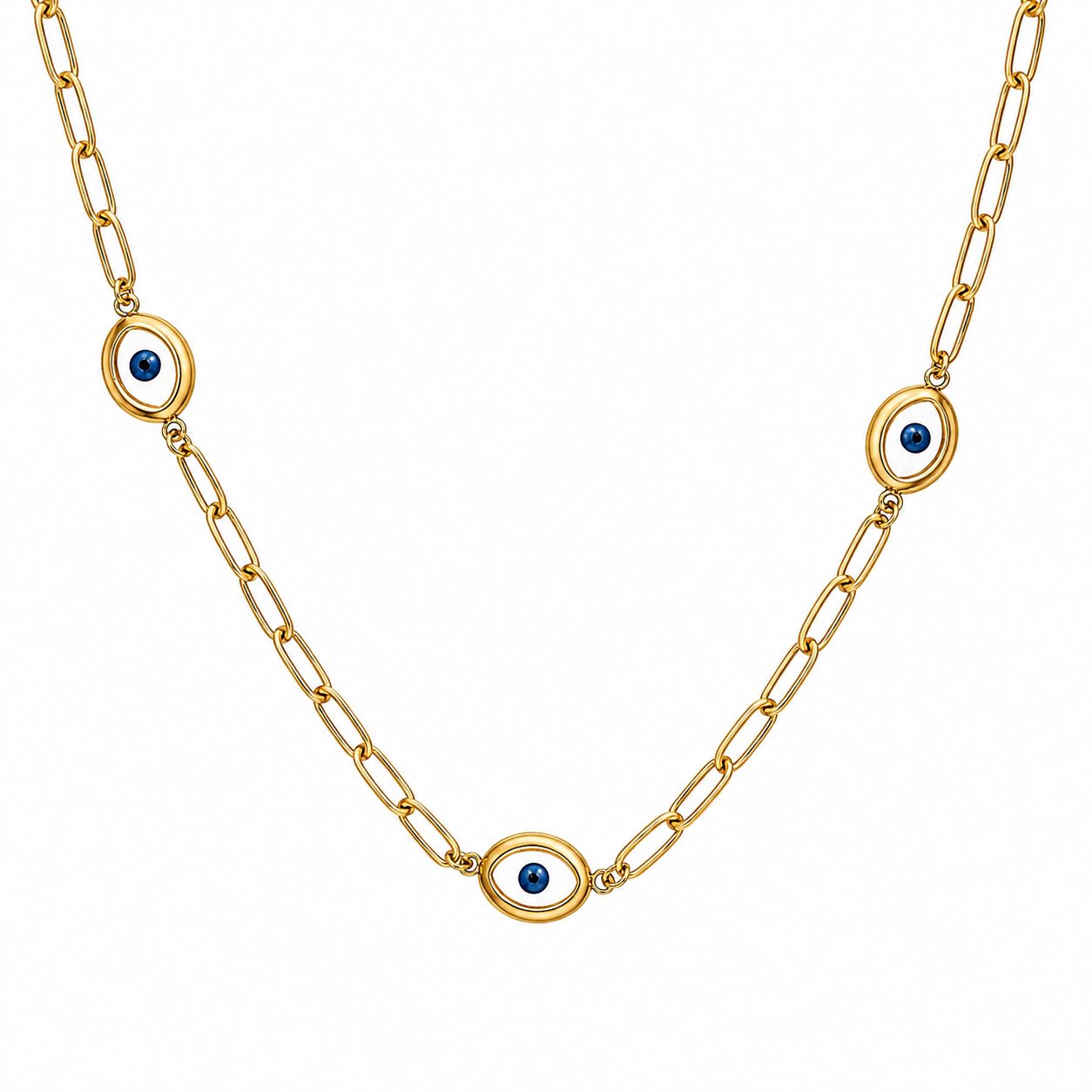 Block evil eye necklace