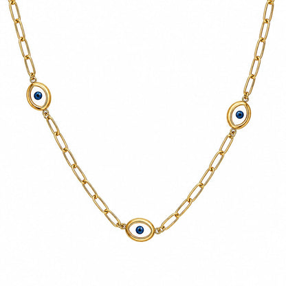 Block evil eye necklace