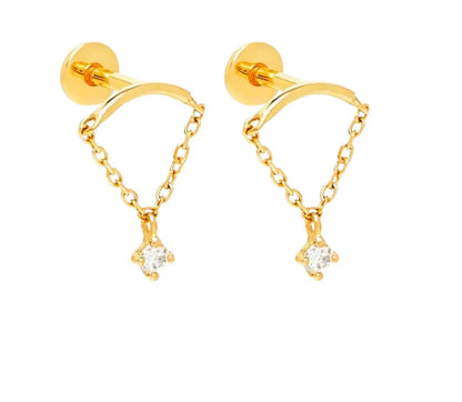 Cameilla hidden helix studs pair