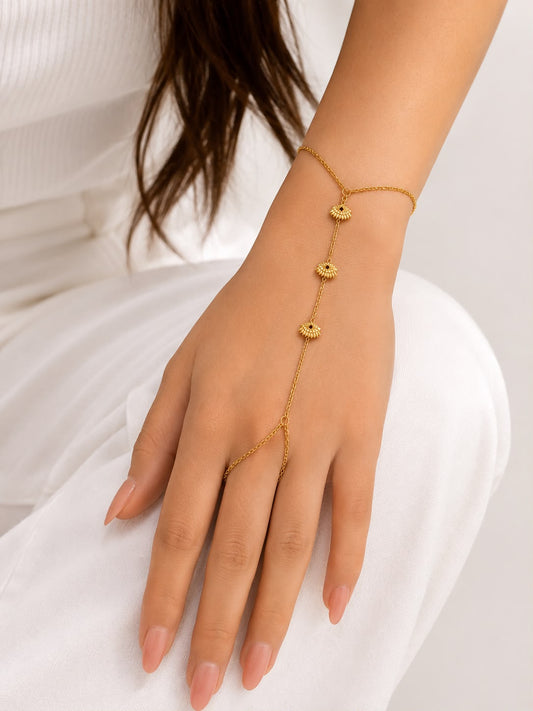 Evil eye hand chain