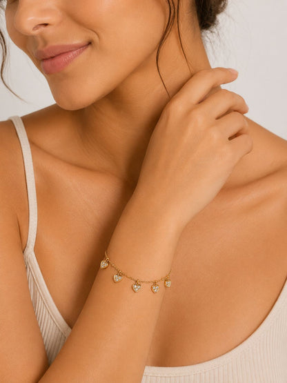 Cupid heart bracelet