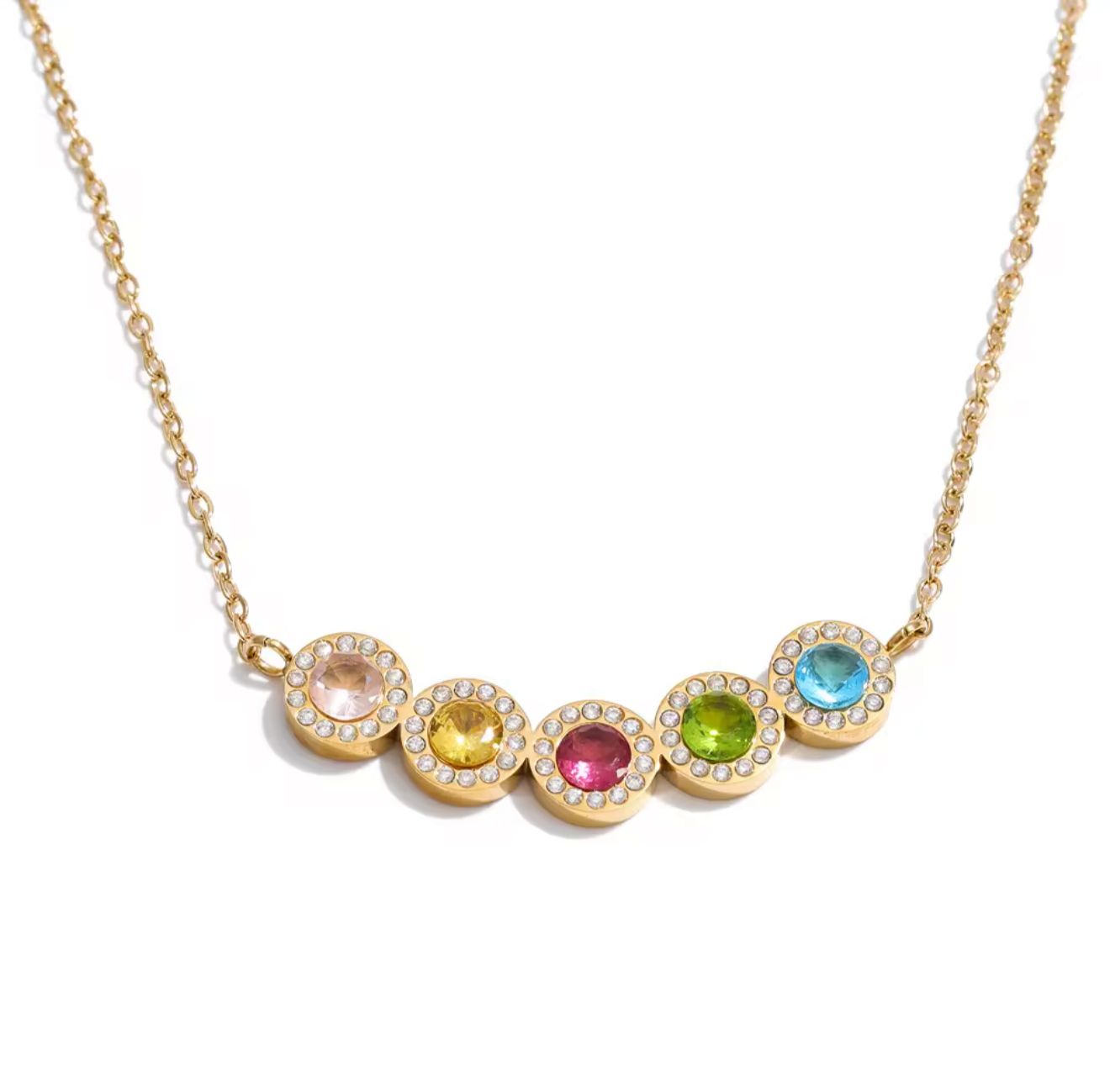 Gem stone necklace