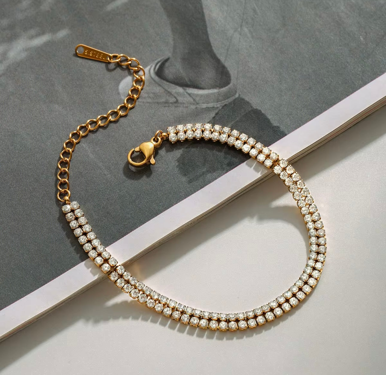 Encrusted Zircon tennis Bracelet