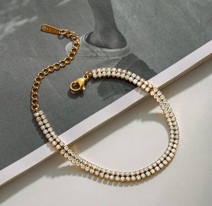 Encrusted Zircon tennis Bracelet