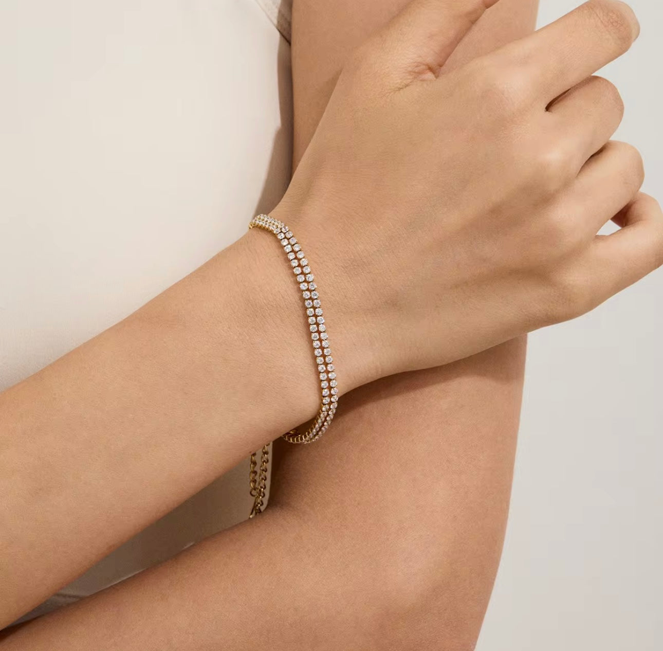 Encrusted Zircon tennis Bracelet