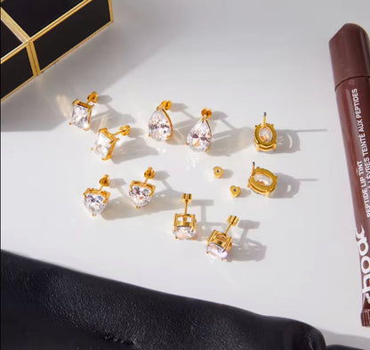 Teardrop Studs (Flat back)