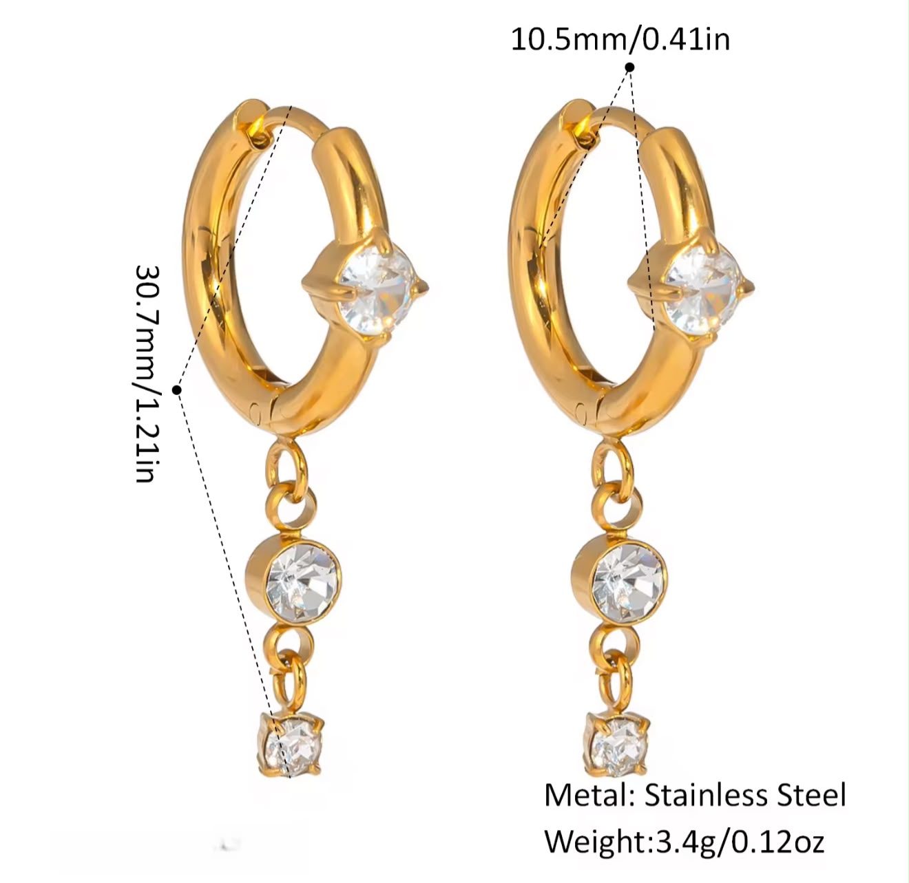 Dazzle Hoop Earrings