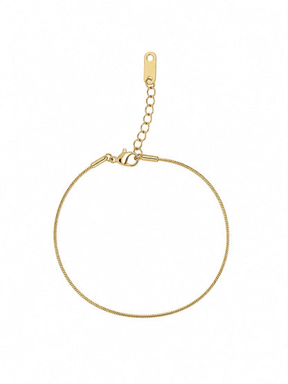 Thin snake chain bracelet