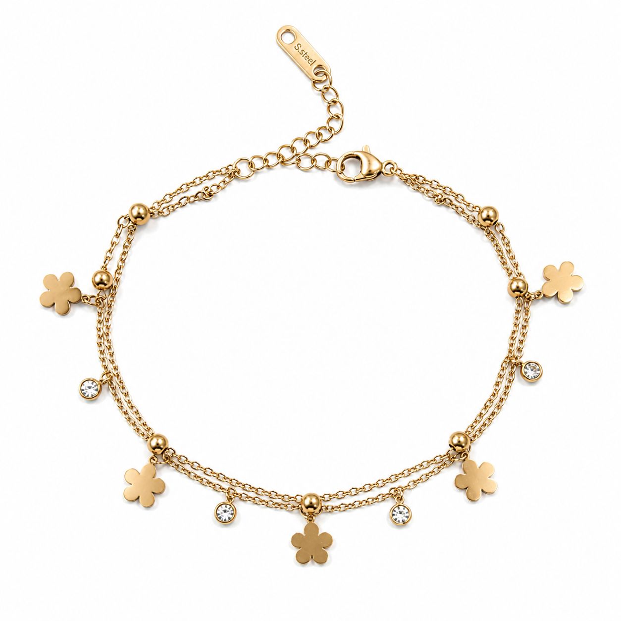 Layered flower Bracelet