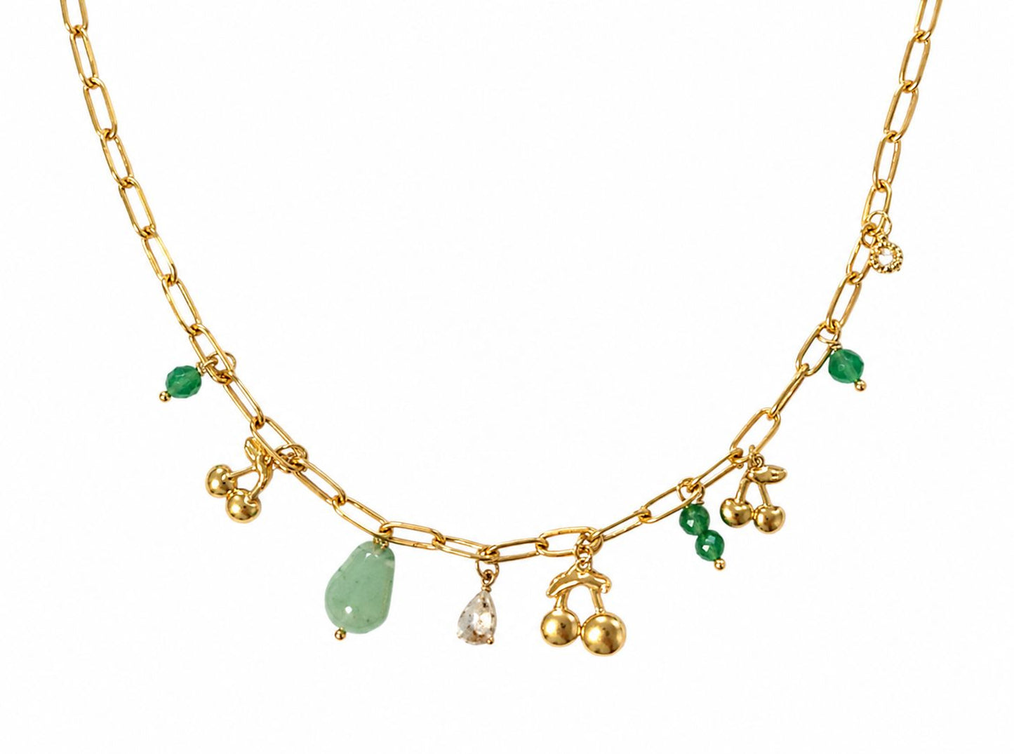 Sage Drop Necklace