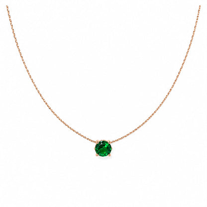 Emerald stone necklace
